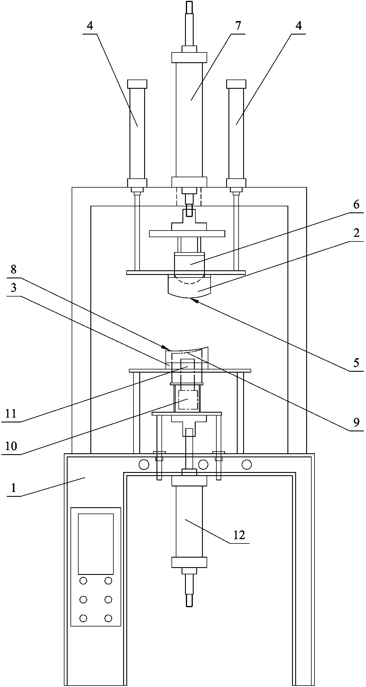 Stereo molding device of shell fabric