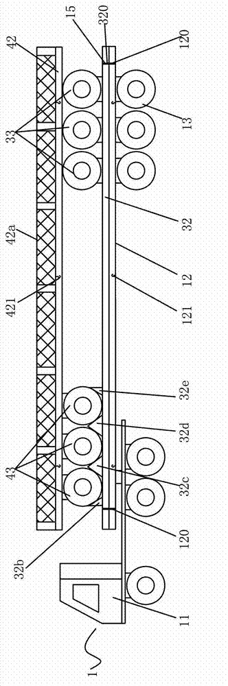 Large-scale transport vehicle parallel operation transporting system and method