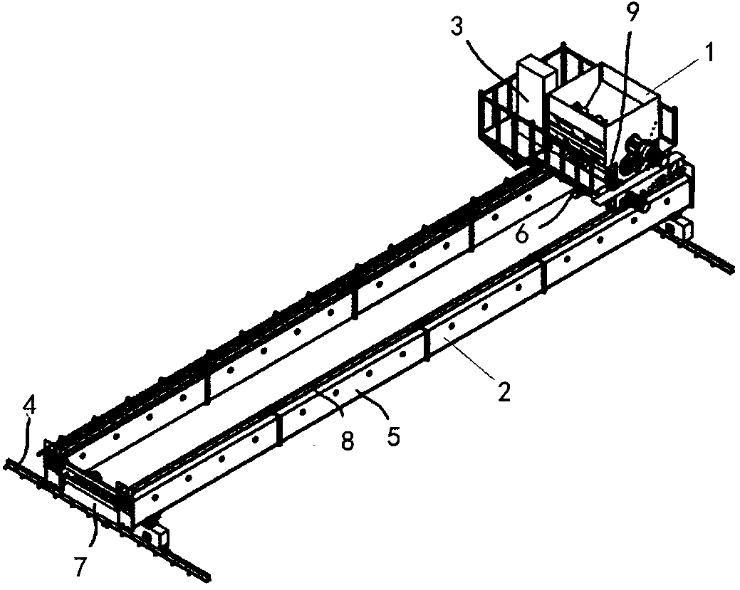 Ultrahigh-performance concrete distributing apparatus and application method thereof