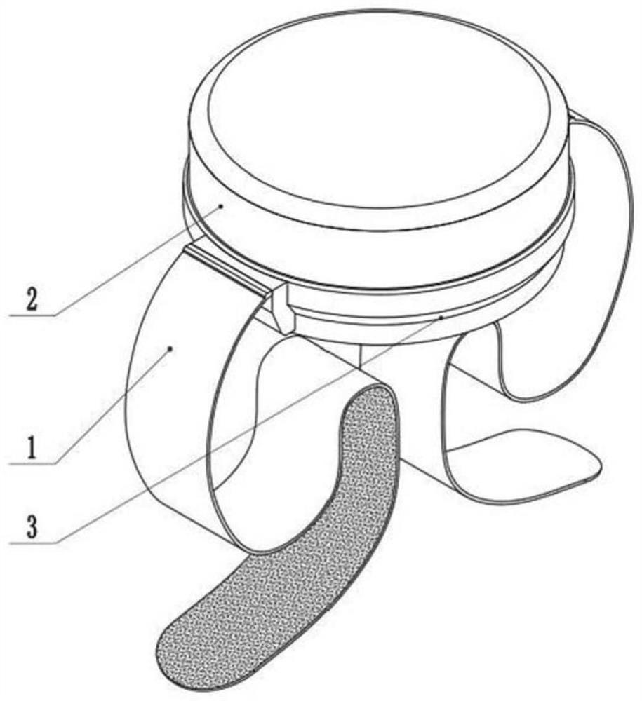 Relieving and massaging apparatus for stopping vomiting in gynecological tumor chemotherapy