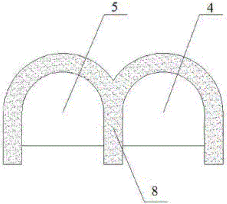 Enlarging repair and reinforcement method of roadways at crossing