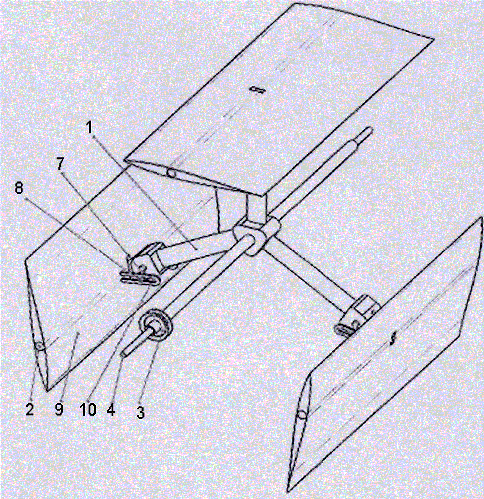 Cycloid paddle capable of being used for wind power, hydropower, navigation and aviation