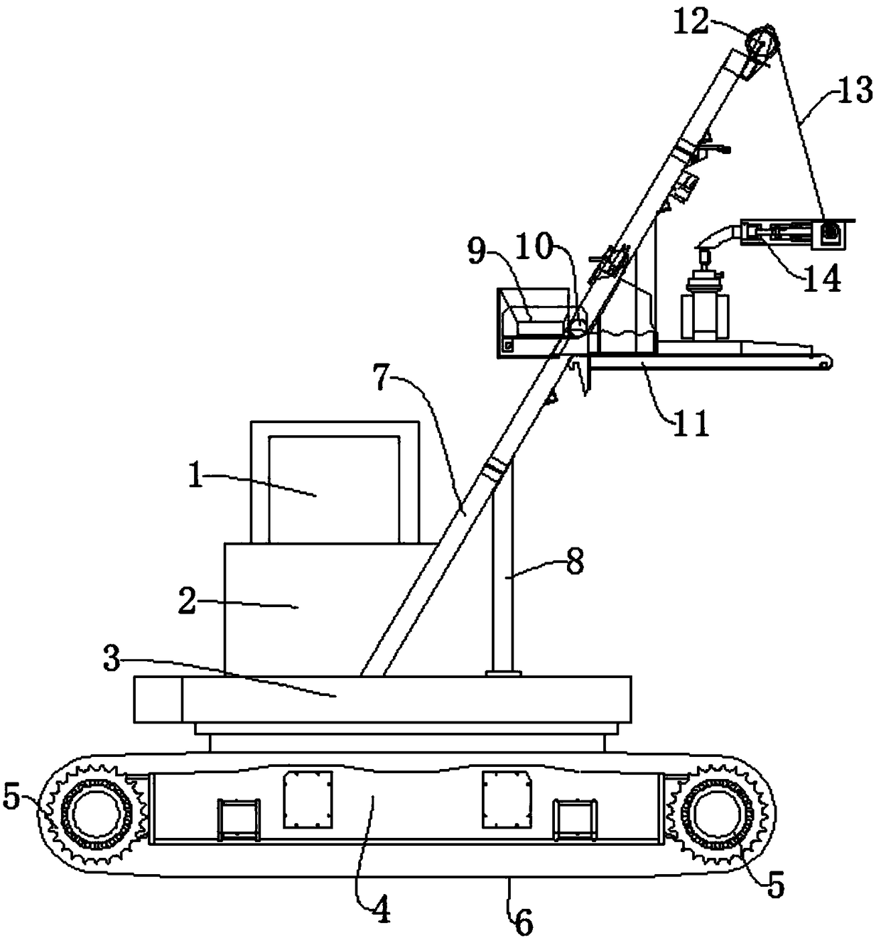 A film and television animation trajectory shooting device