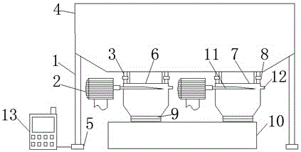 Online-monitoring full-automatic feed filling equipment