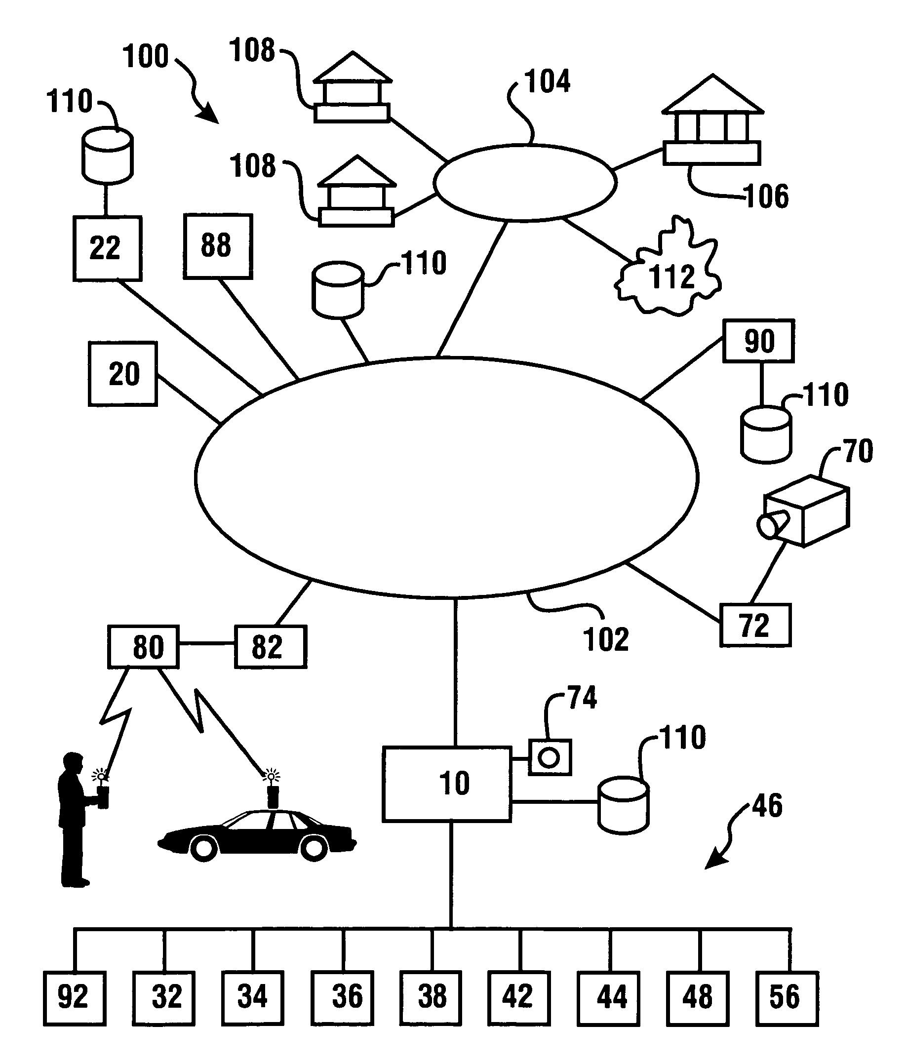 Automated banking machine that enables multiple users to conduct concurrent transactions at different areas of a display surface