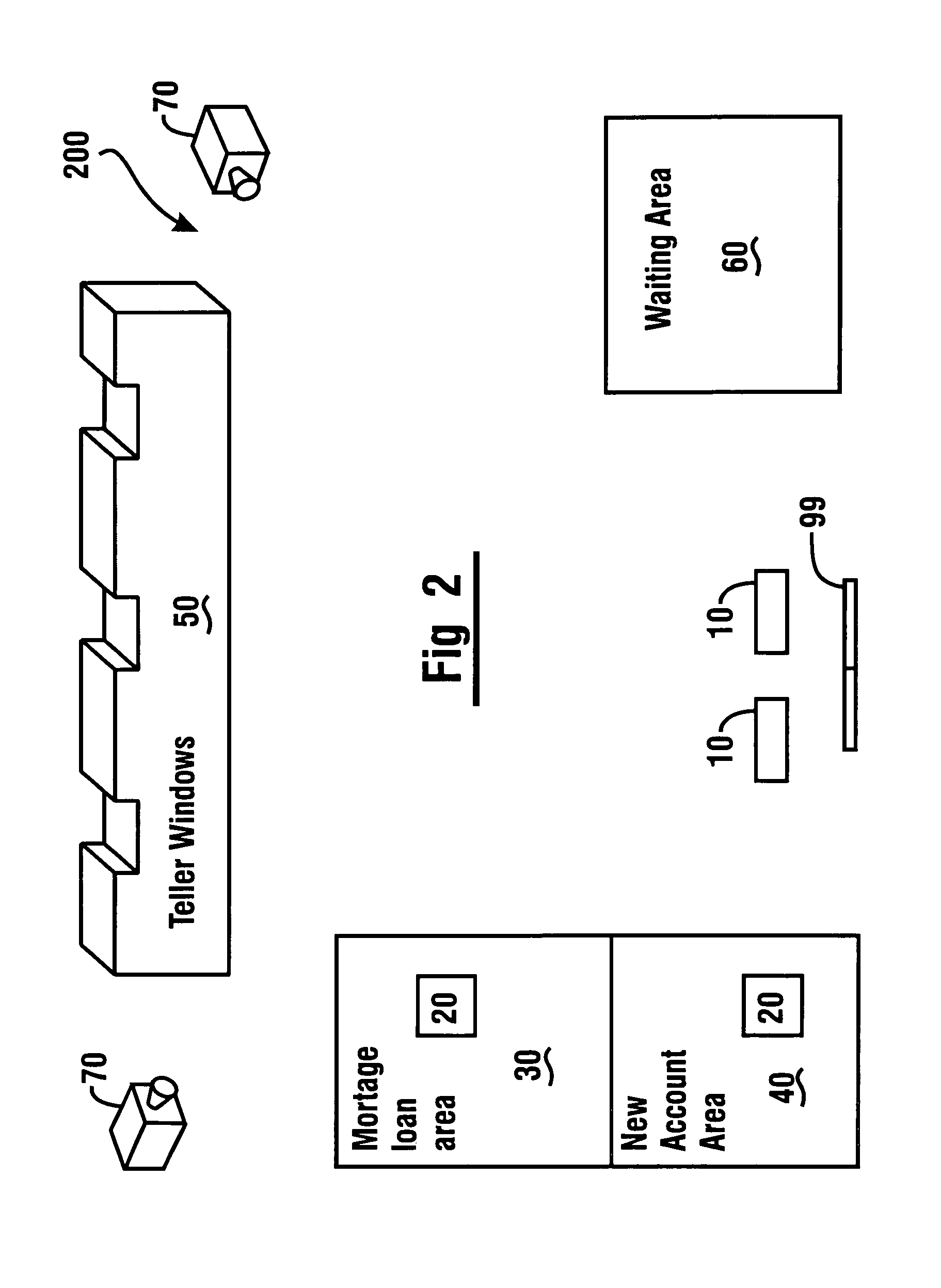 Automated banking machine that enables multiple users to conduct concurrent transactions at different areas of a display surface