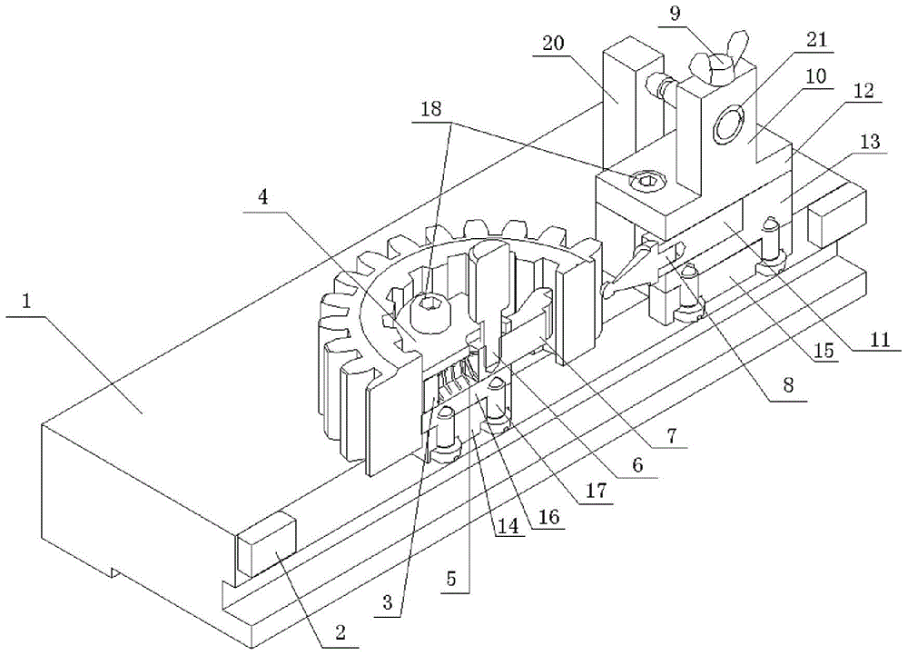 A device for detecting symmetry of internal and external teeth