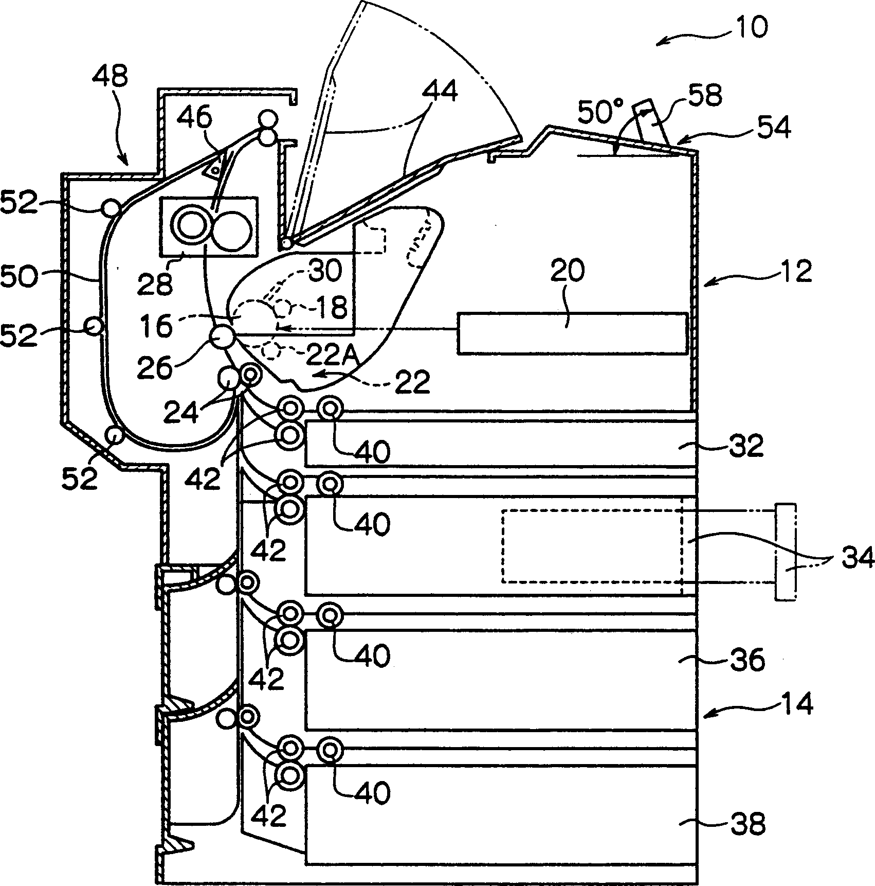 Operation panel and image forming apparatus using same or electronic equipment