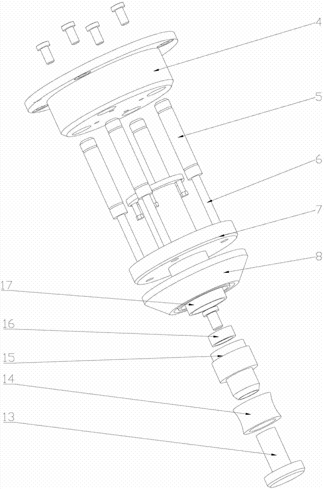 Several-time drawing formation device for deep-cylinder-shaped piece