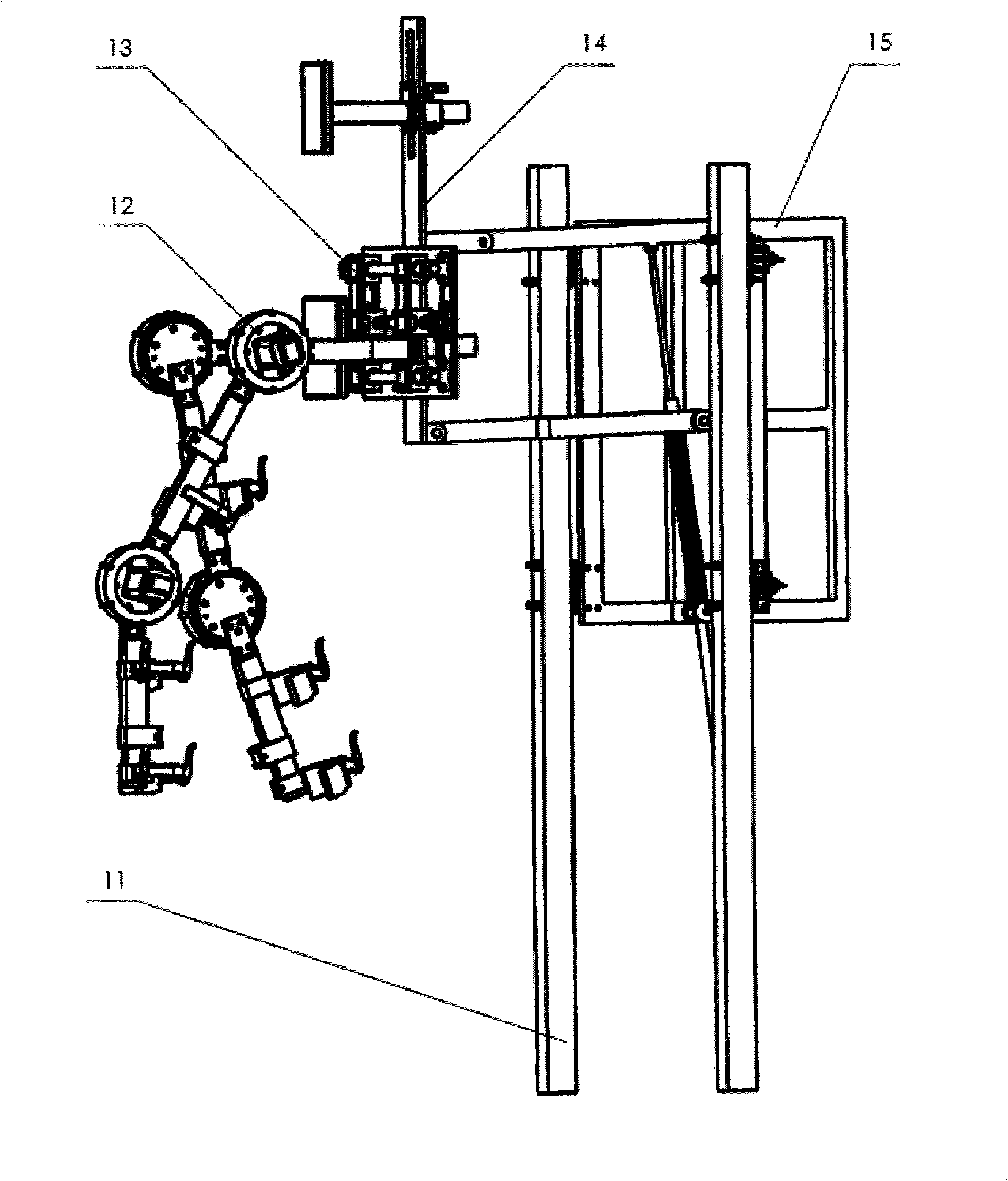 Unweighting walking rehabilitation training robot