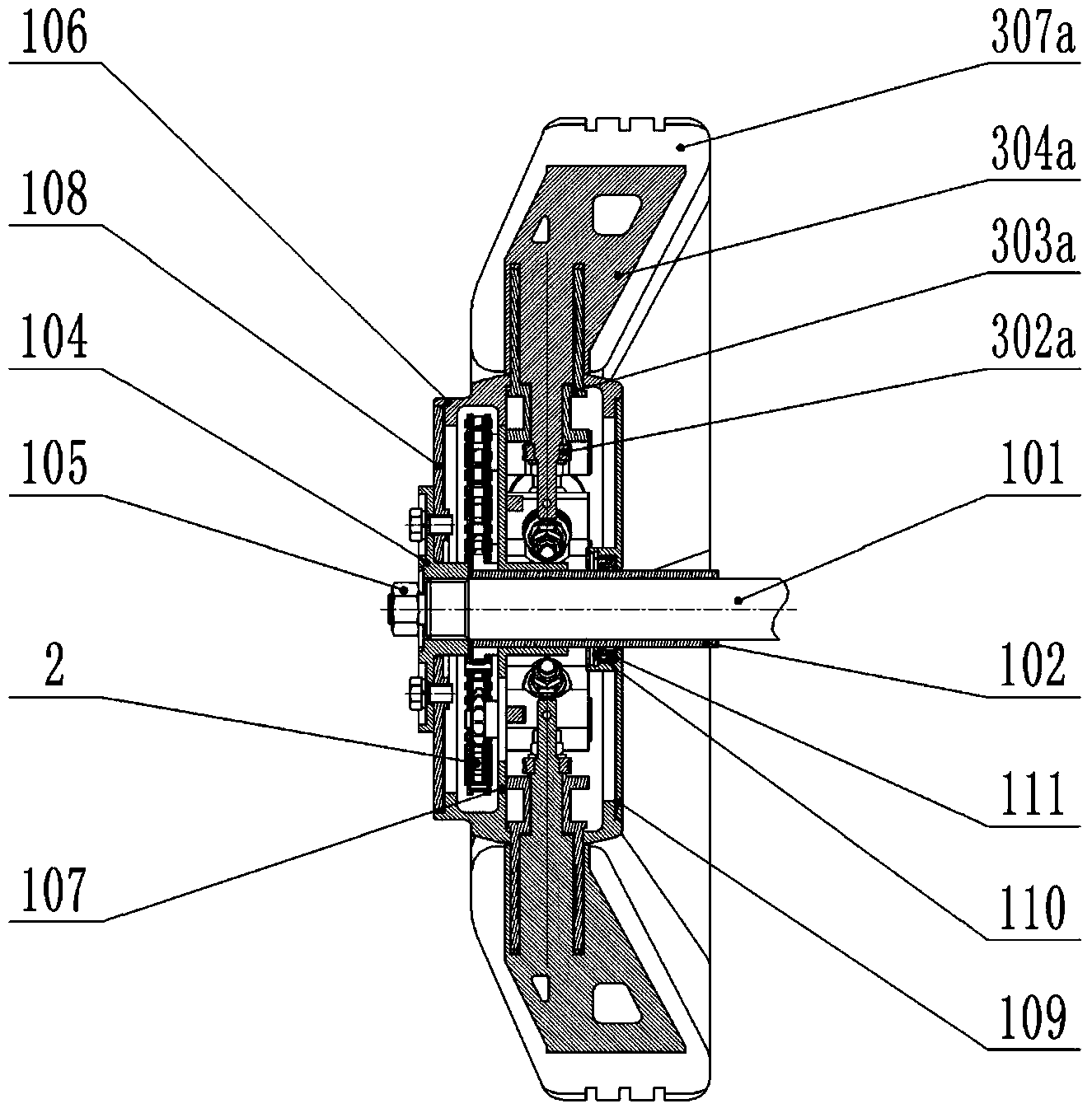 Deformable wheel mechanism