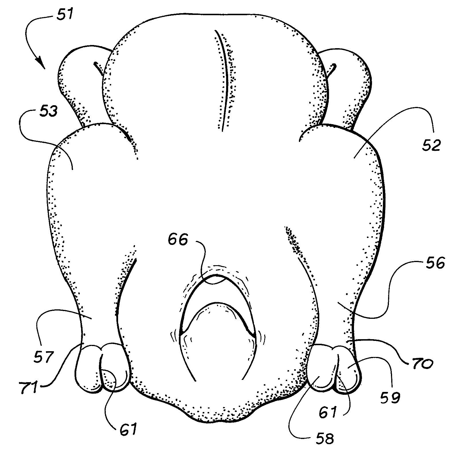 Retainer for poultry hocks