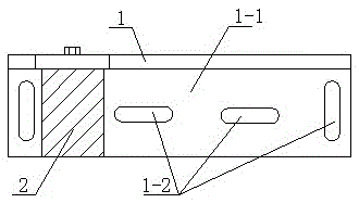 An elevator guide rail installation correction positioning device