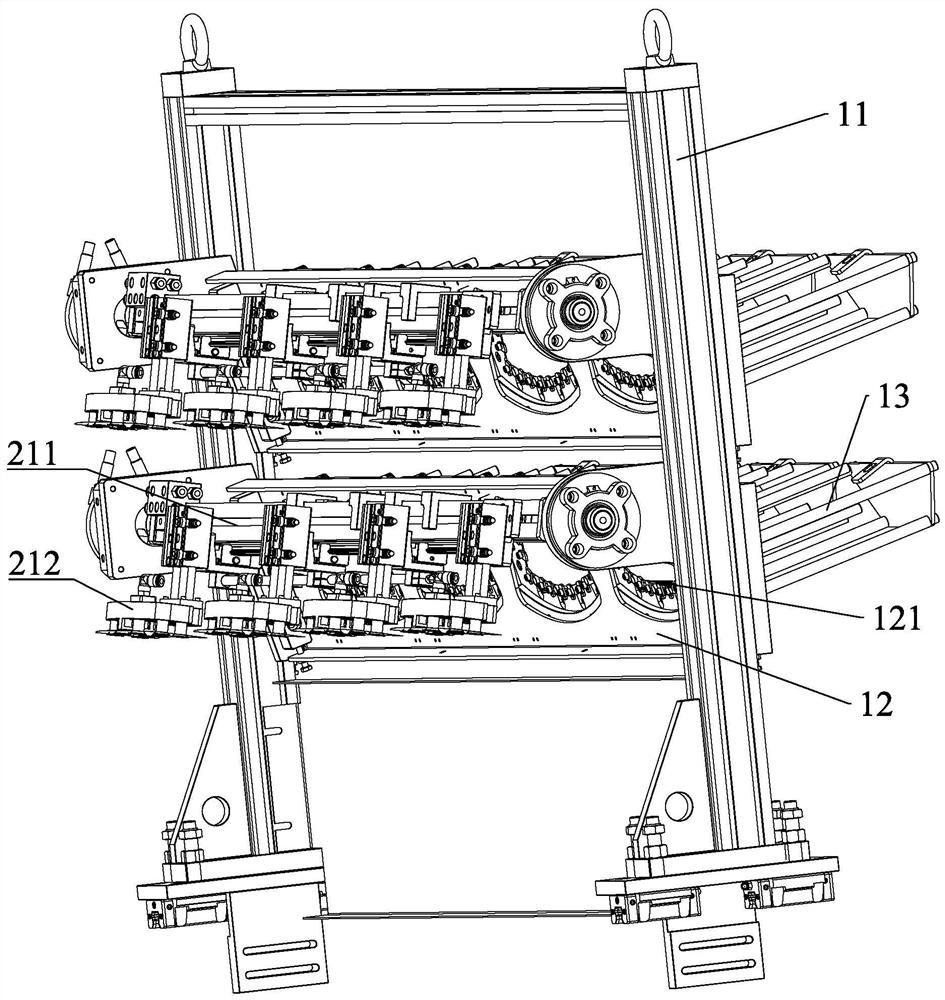 Full-automatic in-mold labeling and visual detection system