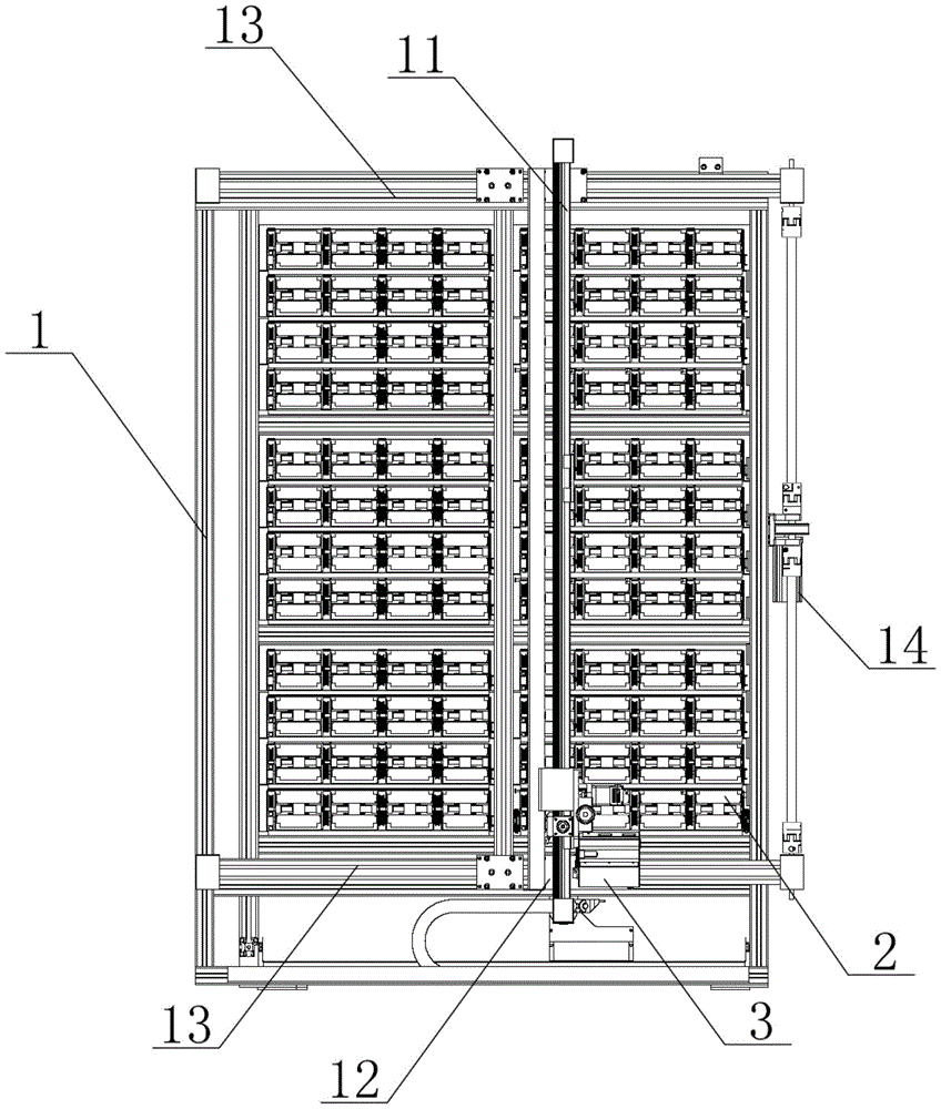 Injection pendulum medicine warehouse and injection pendulum medicine device including the same