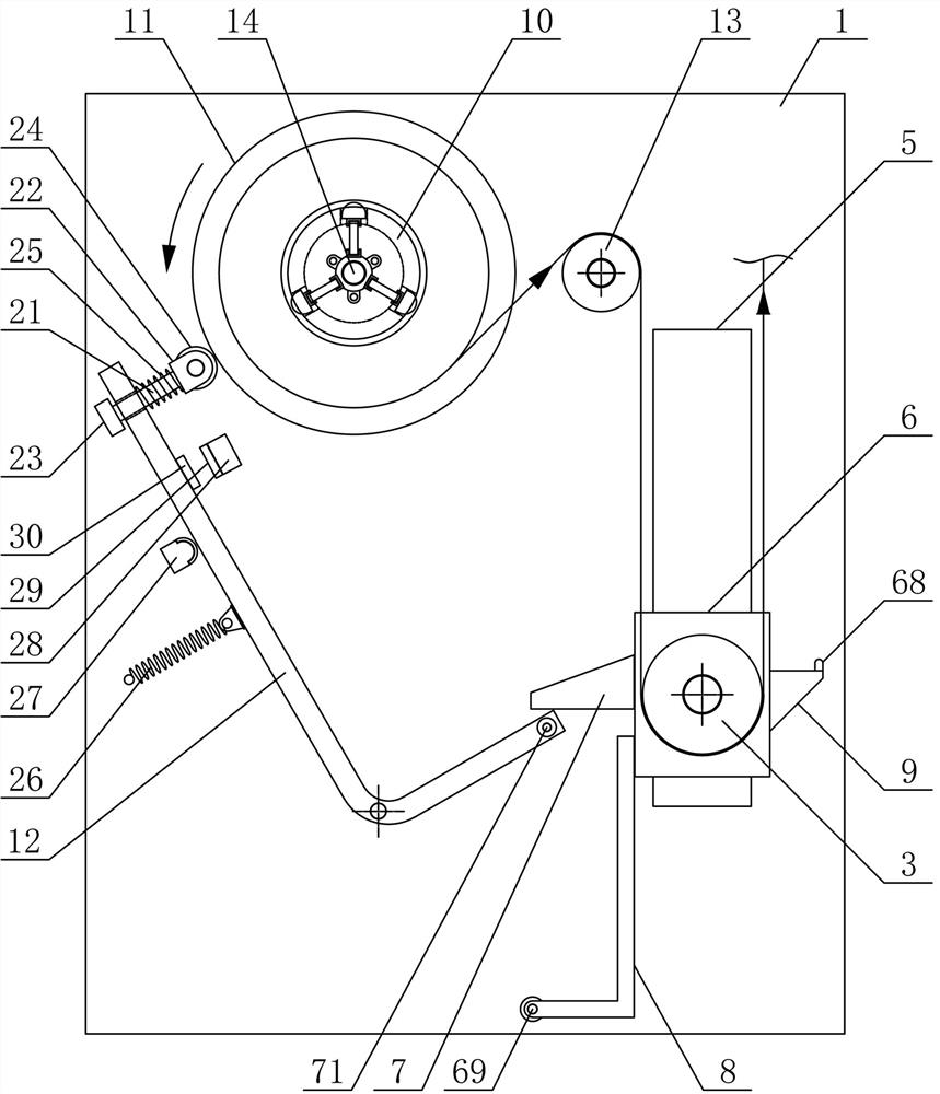 Working method of textile fabric conveying device