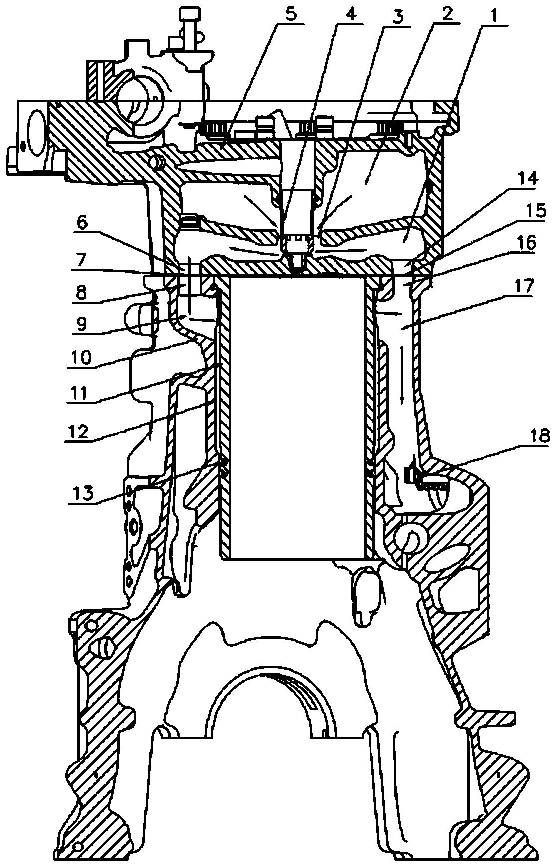 Engine and engine cooling device thereof