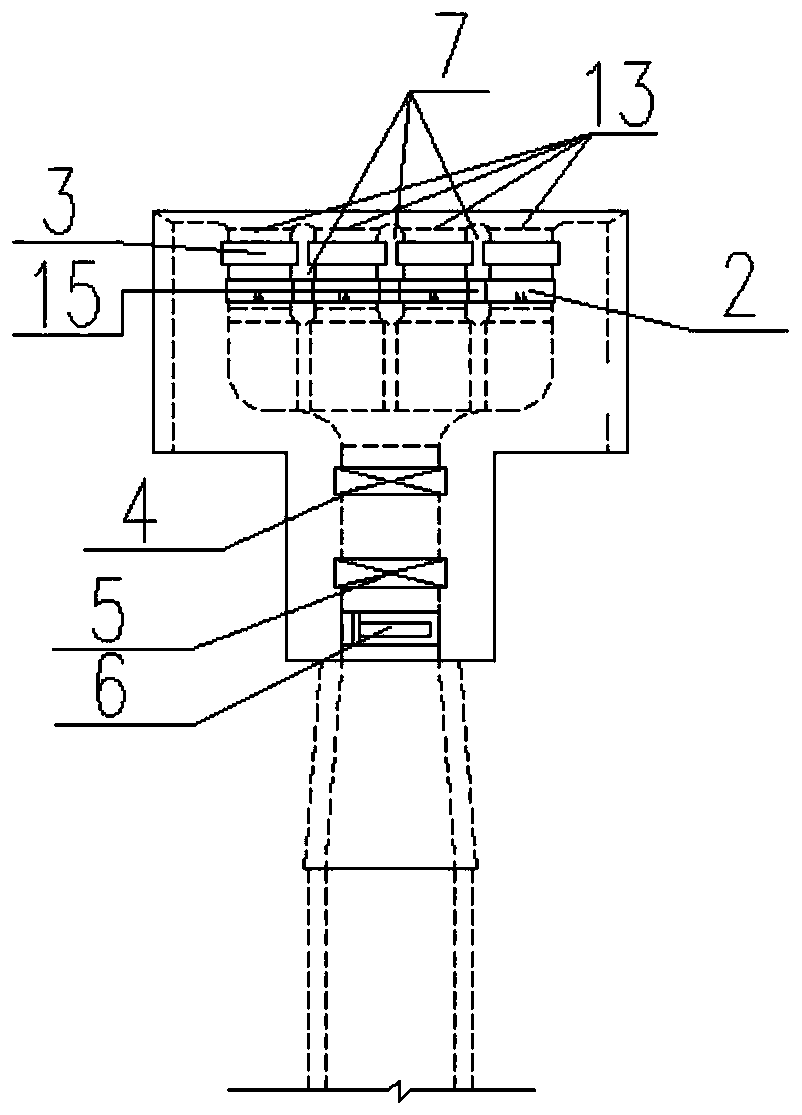 Automatic layered water taking system
