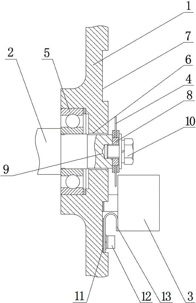 An assembly process of motor code disc