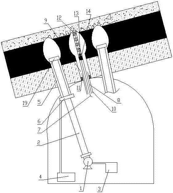 Construction method of hydraulic punching and pre-splitting blasting combined anti-reflection drainage system in borehole