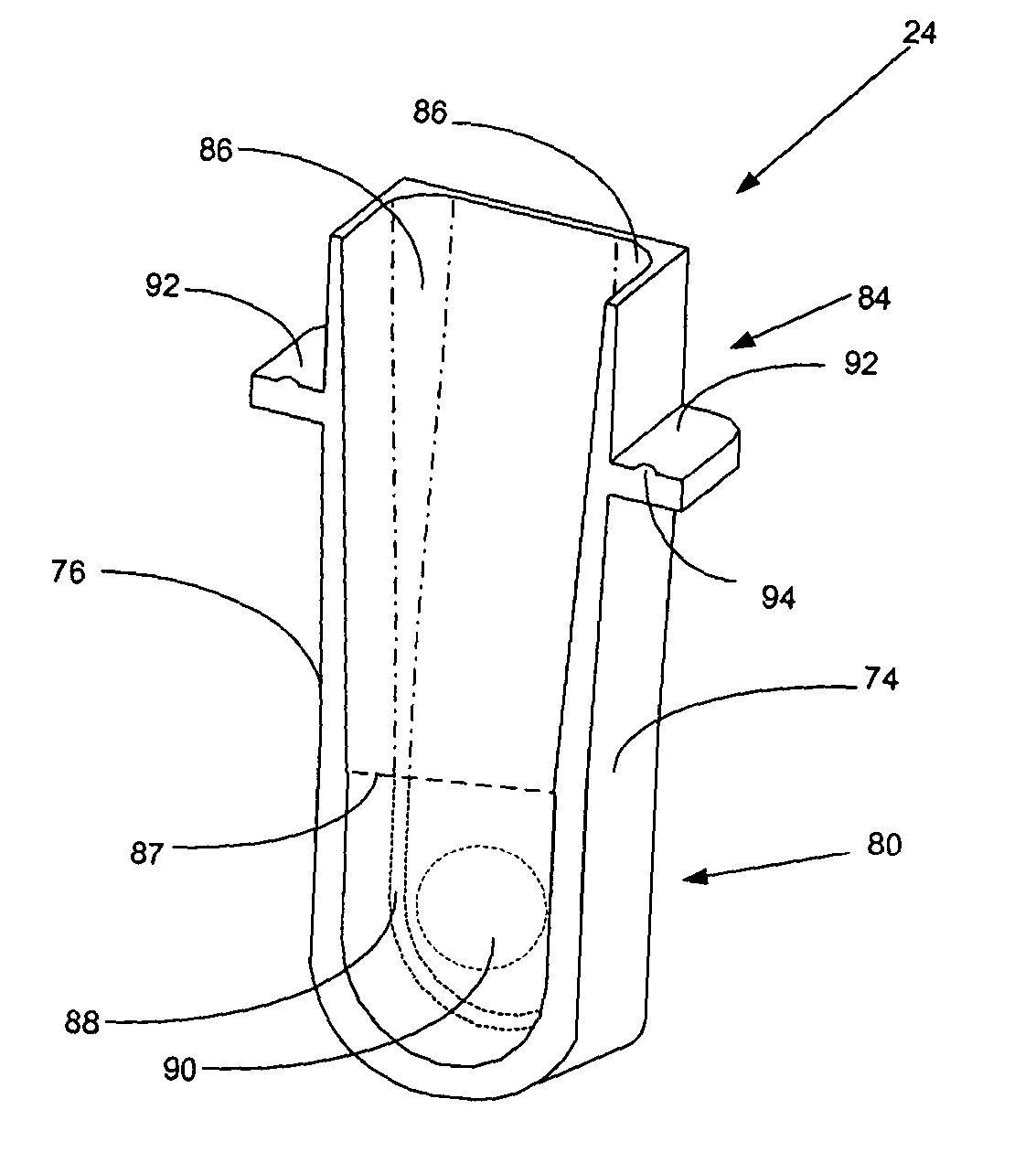 Reaction cuvette having anti-wicking features for use in an automatic clinical analyzer