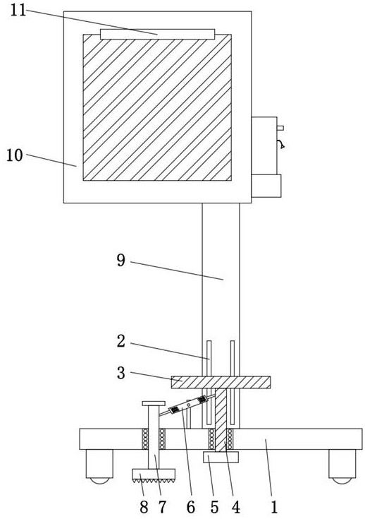 X-ray film placement and display device in imaging department