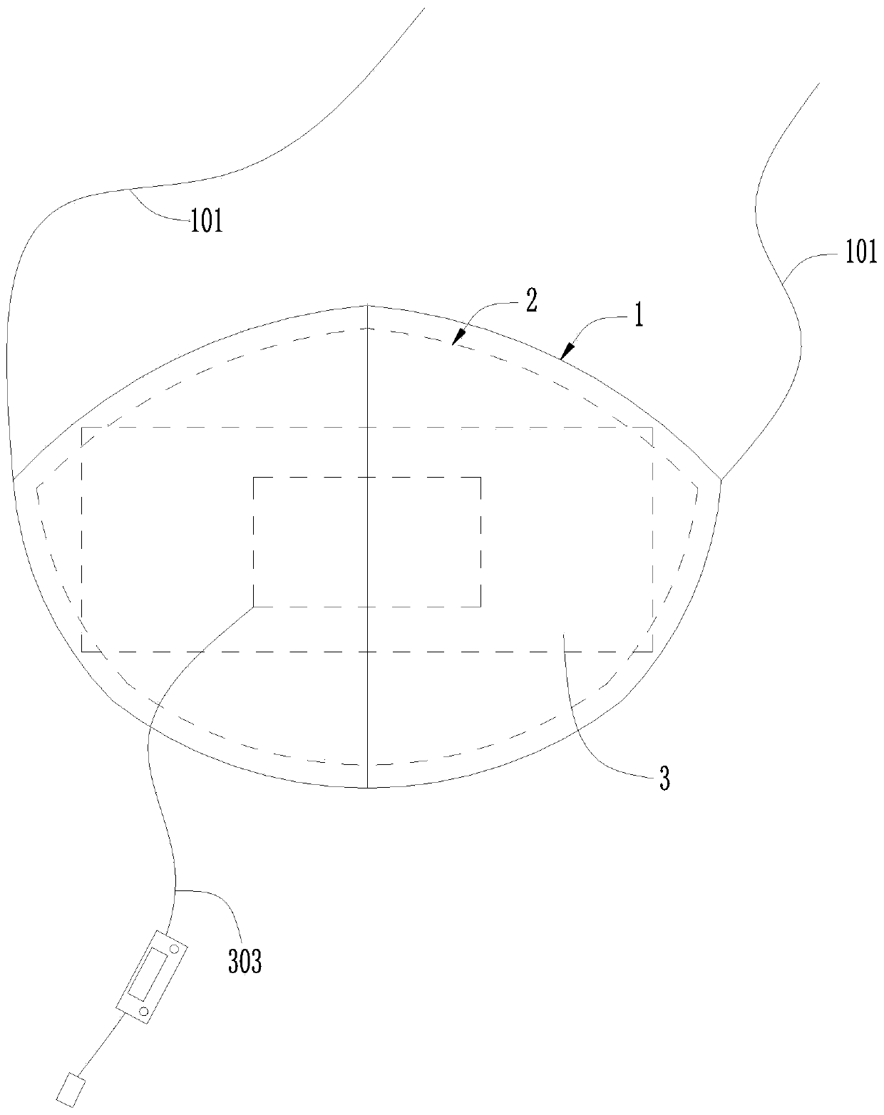 Rechargeable heating mask and processing method thereof