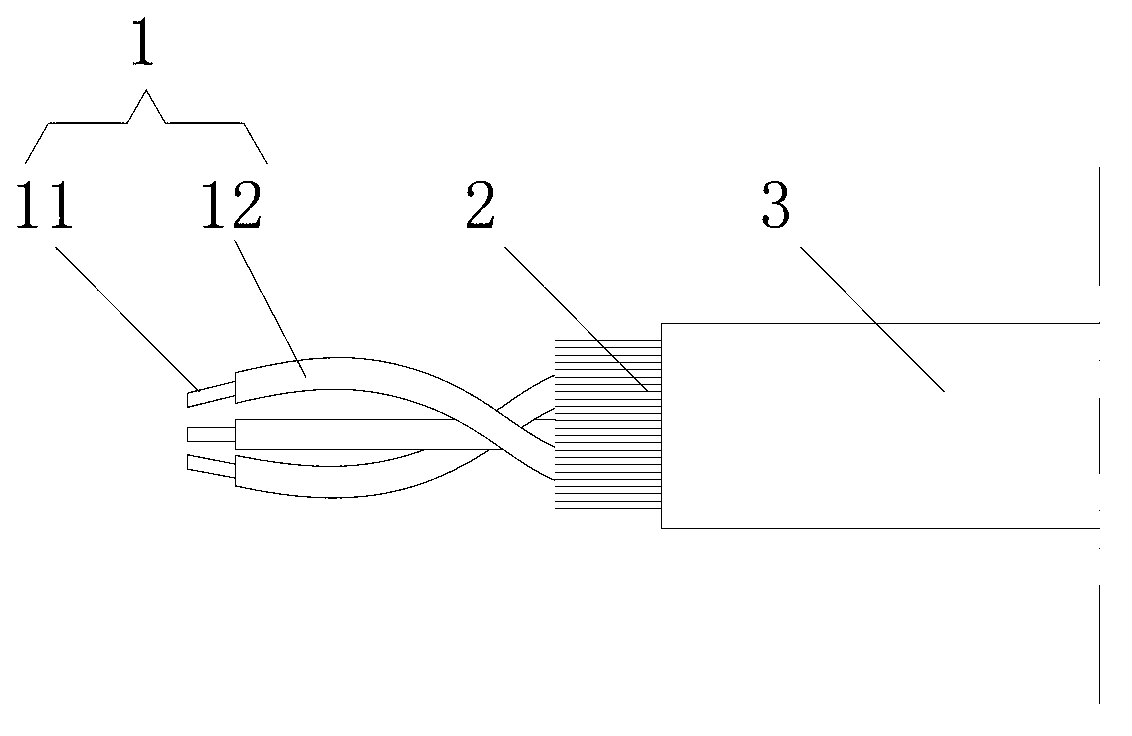 Electric wire skinning yarn-shearing machine