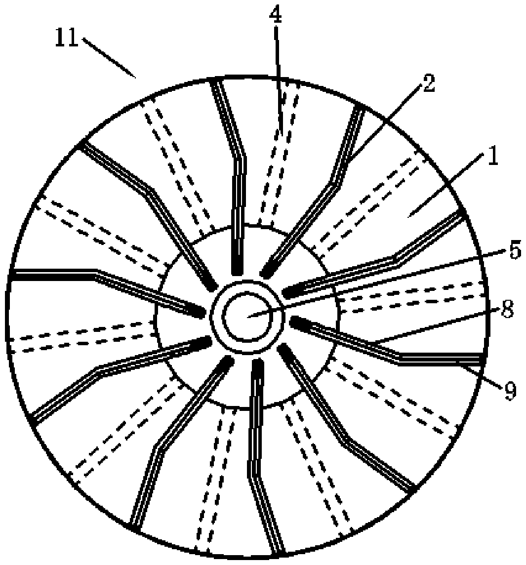 Elastomer internal flow circling structure constant pressure centrifugal pump