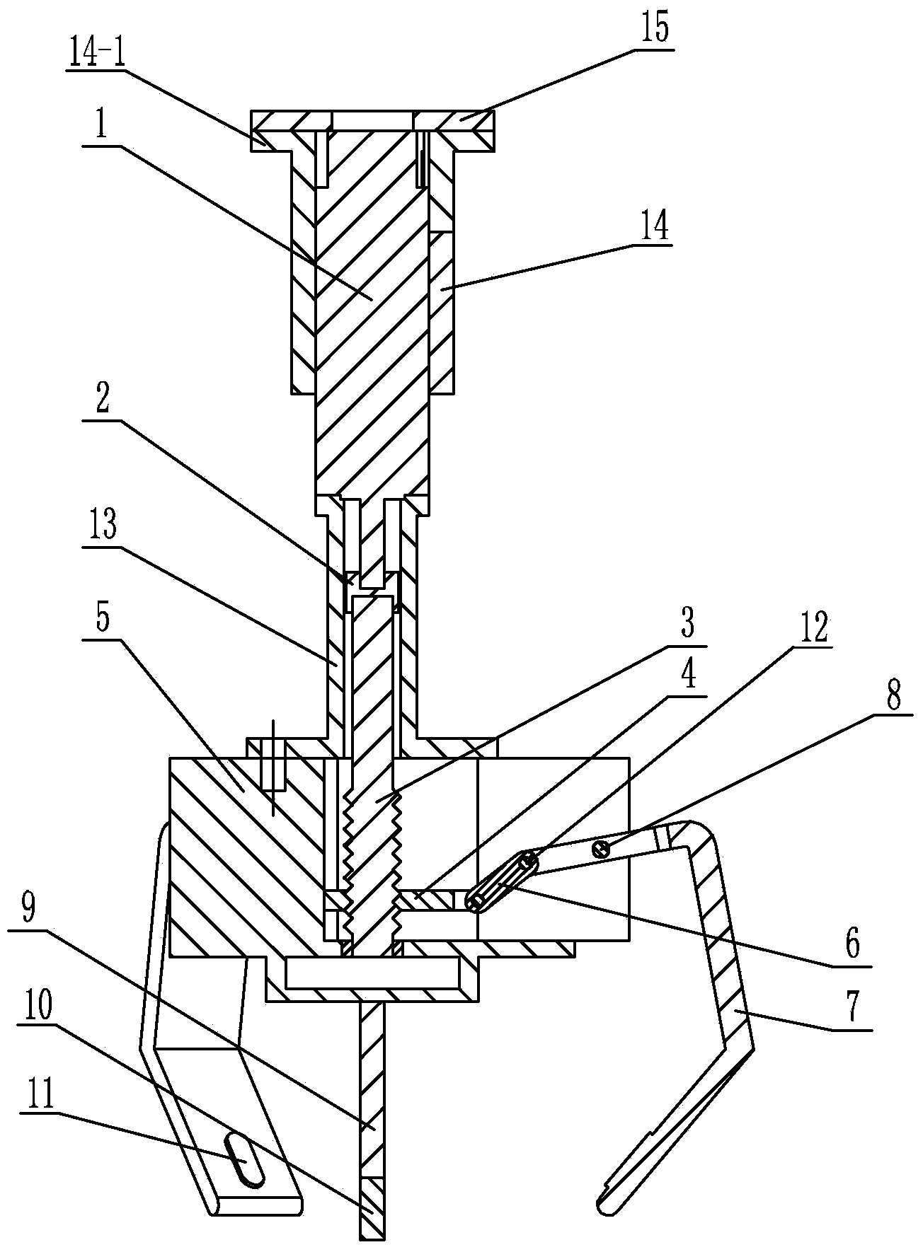 Mechanical gripper with three-finger structure