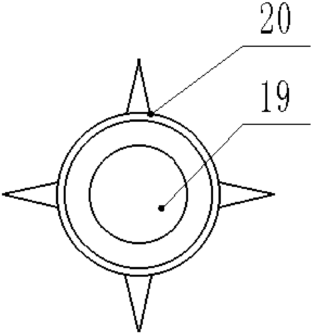 Magnetic disk crushing device for electronic component production