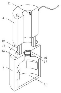 A blow molding device for the production of plastic packaging bags
