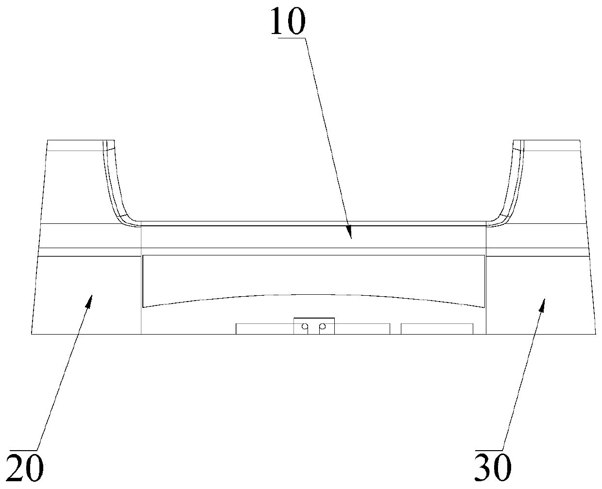 Console cover structure and train console with same