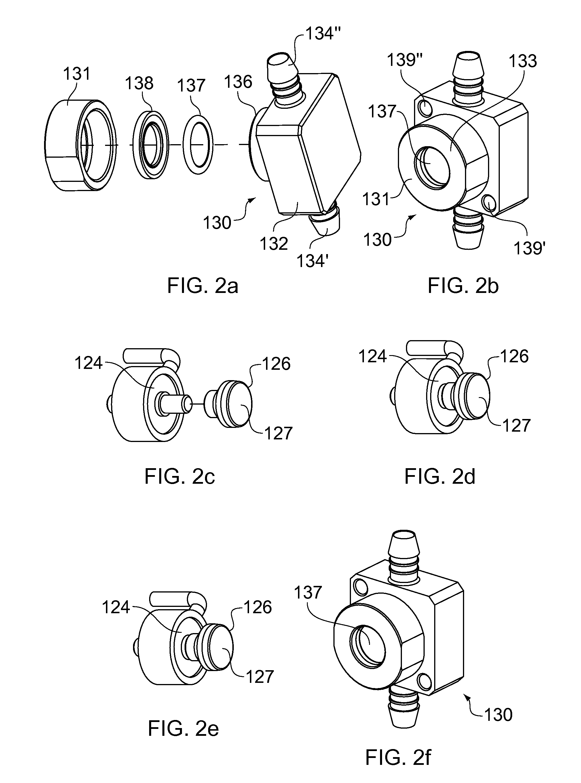 Multi-component part transducer assembly and a method for determining the pressure of a fluid using the transducer