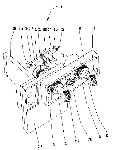 Winding system of winding machine