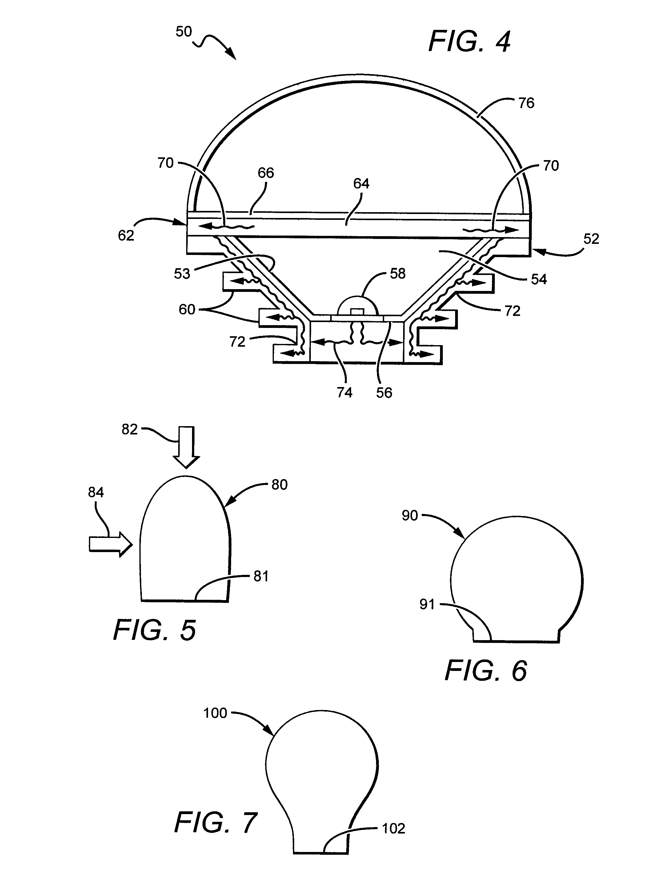 LED lamp or bulb with remote phosphor and diffuser configuration with enhanced scattering properties