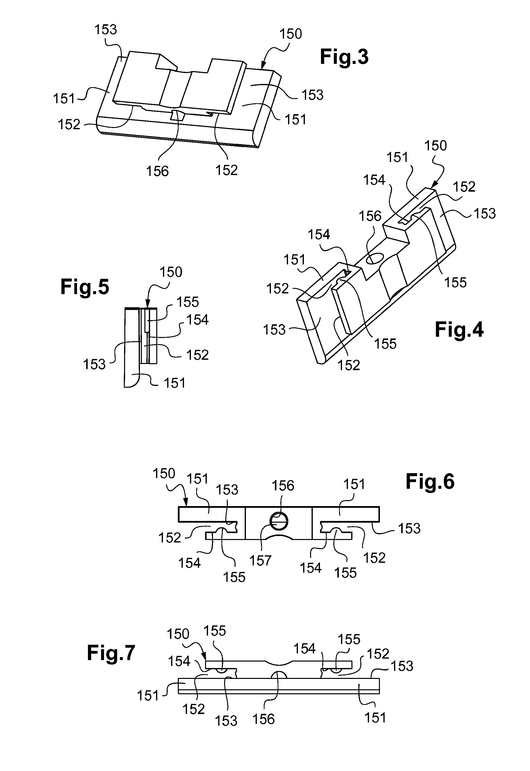Electrical apparatus comprising a temperature sensor housed in a support element