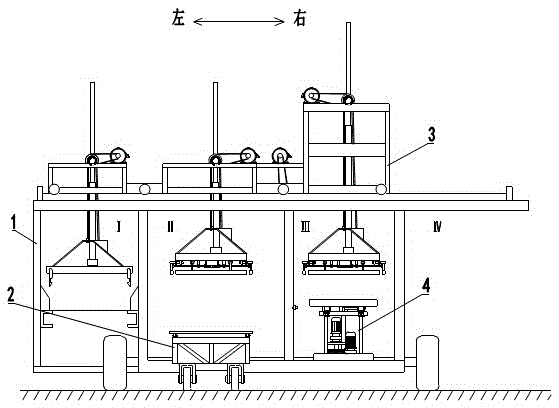 Automatic brick stacking device