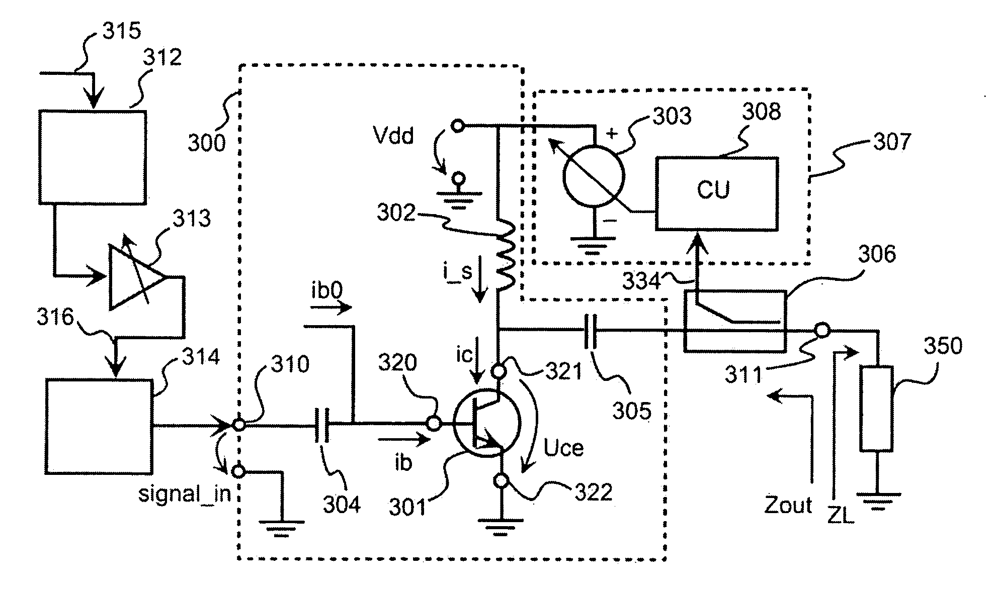 Method and arrangement for adjusting an output impedance of a power amplifier