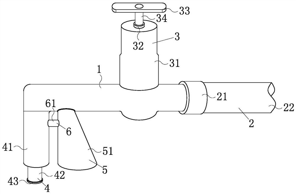 Drinking water valve convenient to mount and dismount