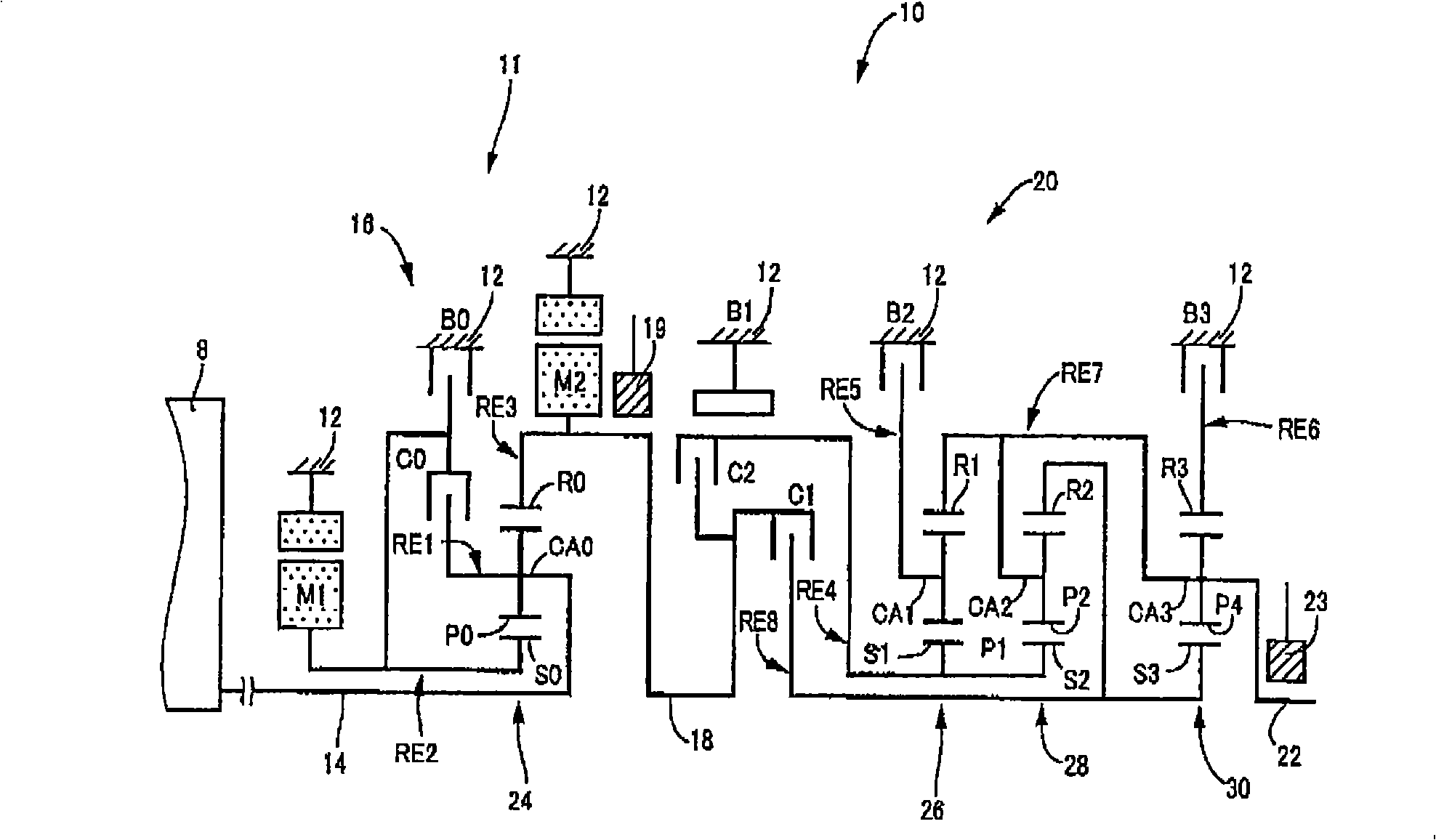Control device for vehicular power transmitting device