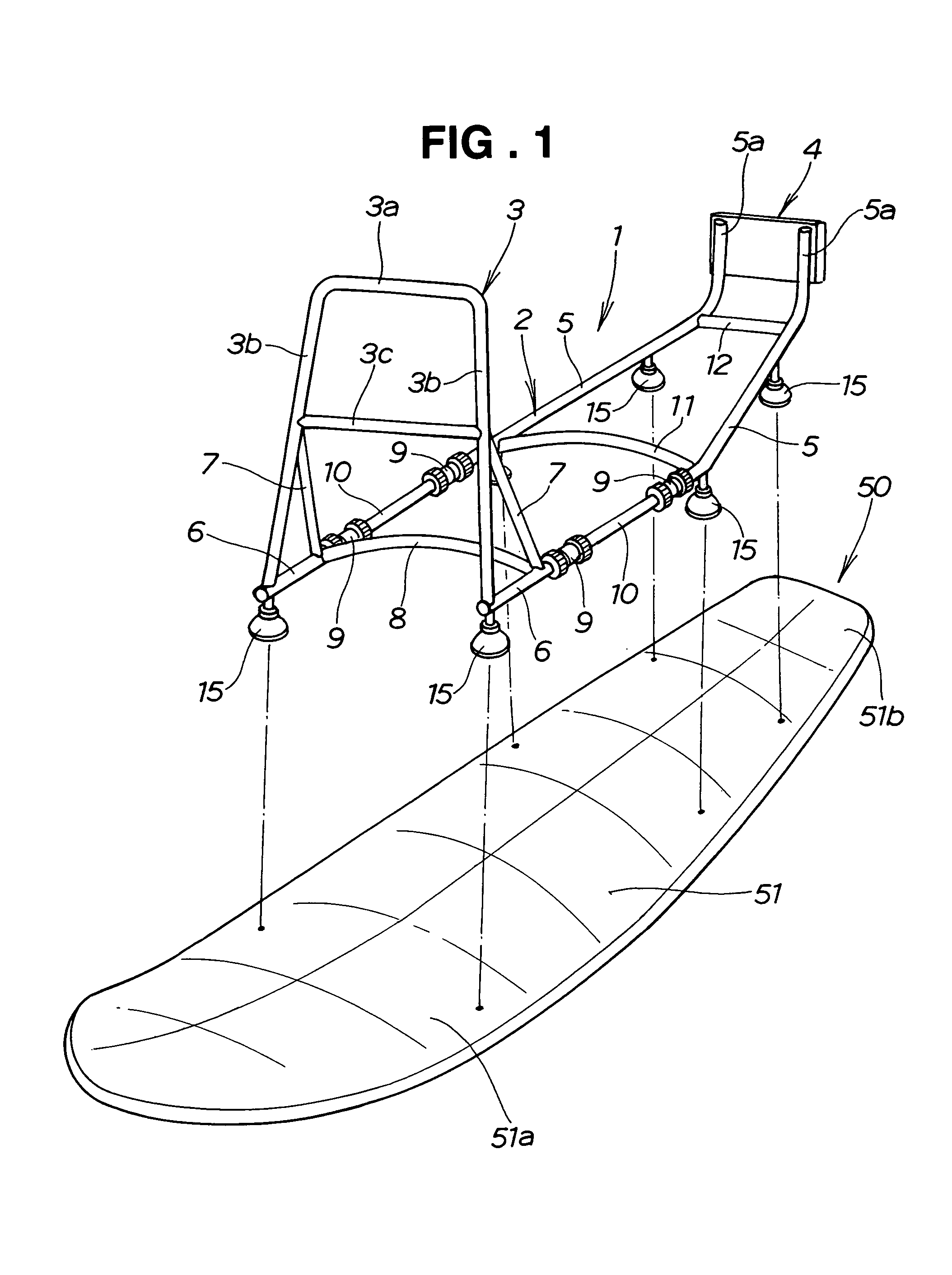 Marine propulsion attachment with removable frame structure for non-self-propelled marine vehicles