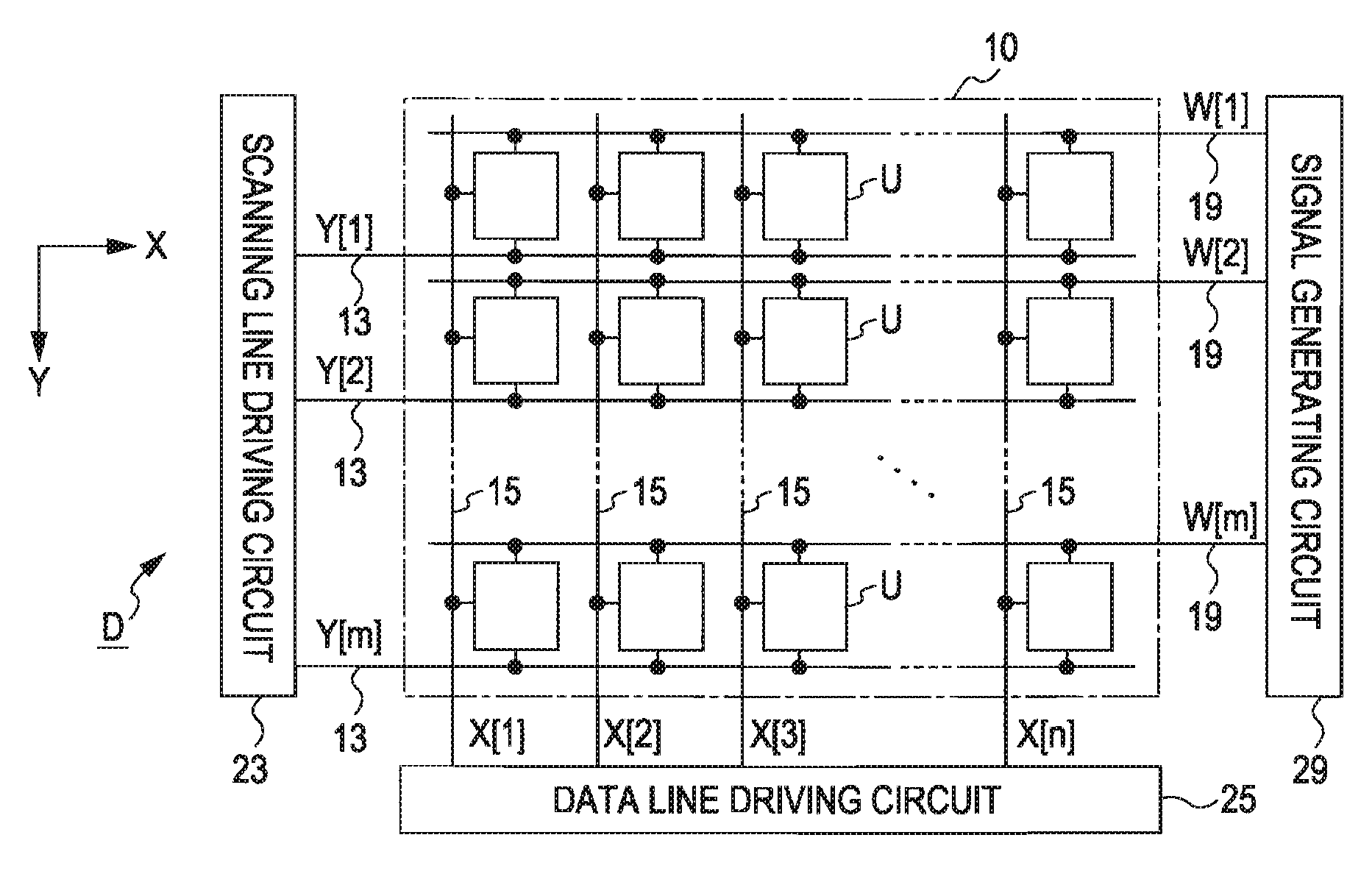Electronic circuit, electronic device, method of driving electronic device, electro-optical device, and electronic apparatus