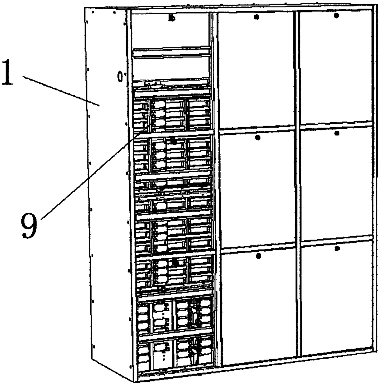 Intelligent cabinet body used for informatization storage management of medical pathological specimens