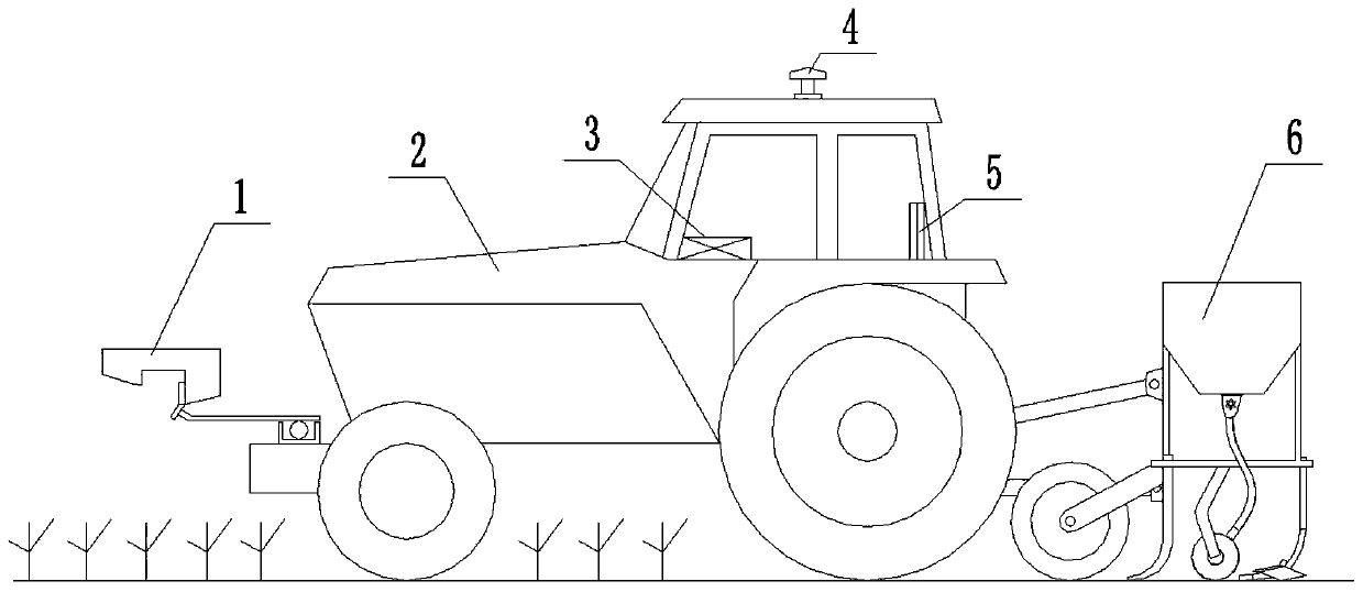 Intelligent control method and device for real-time variable fertilization of corn intertillage