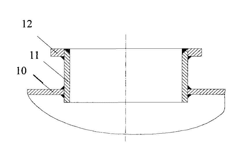 Tank car manhole and production technology thereof