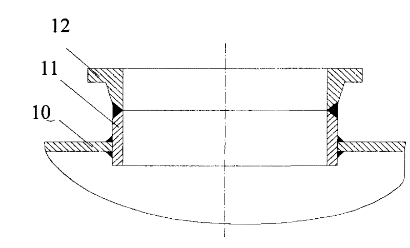 Tank car manhole and production technology thereof