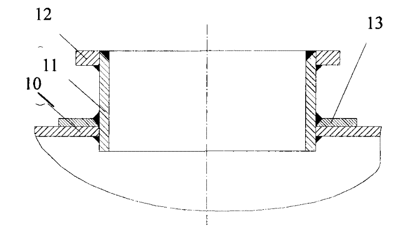 Tank car manhole and production technology thereof