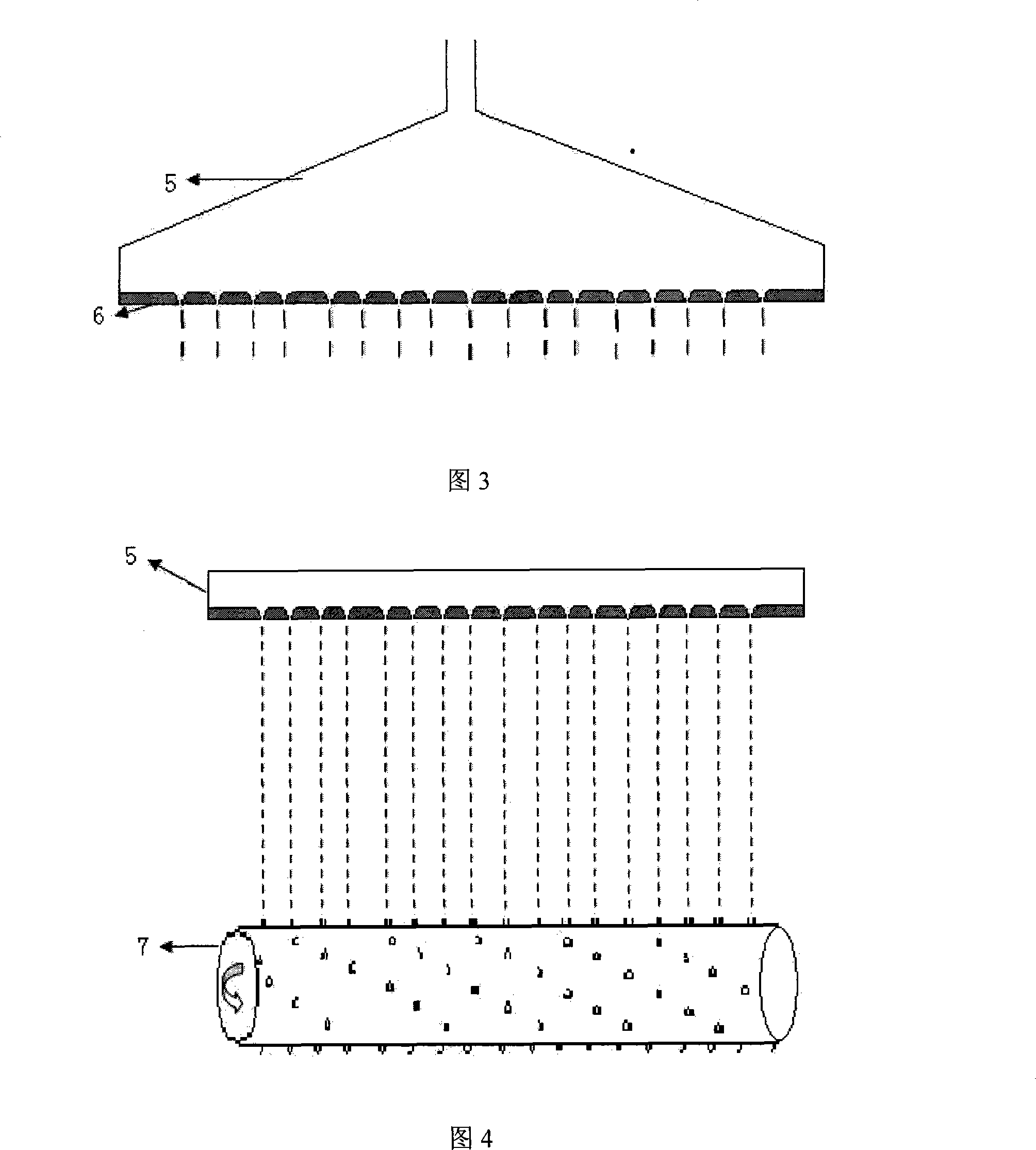 Device and method for preparing highly effective continuous electrostatic spinning nano fibre felt