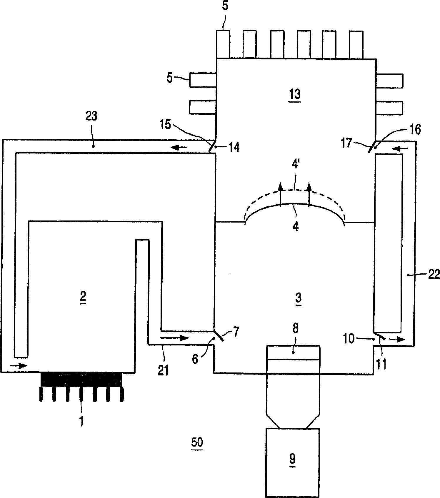 Method and system for cooling at least one electronic device